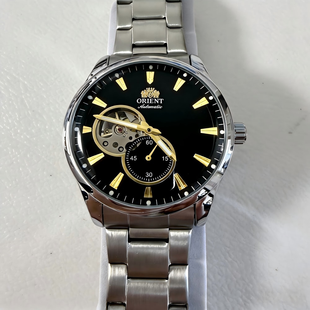 Premium Men Skeleton Dial Business Automatic Mechanical Stainless Steel Watch 7