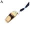 Professional Stainless Steel Referee Sport Whistle Loud Metal Whistle With Rope 5