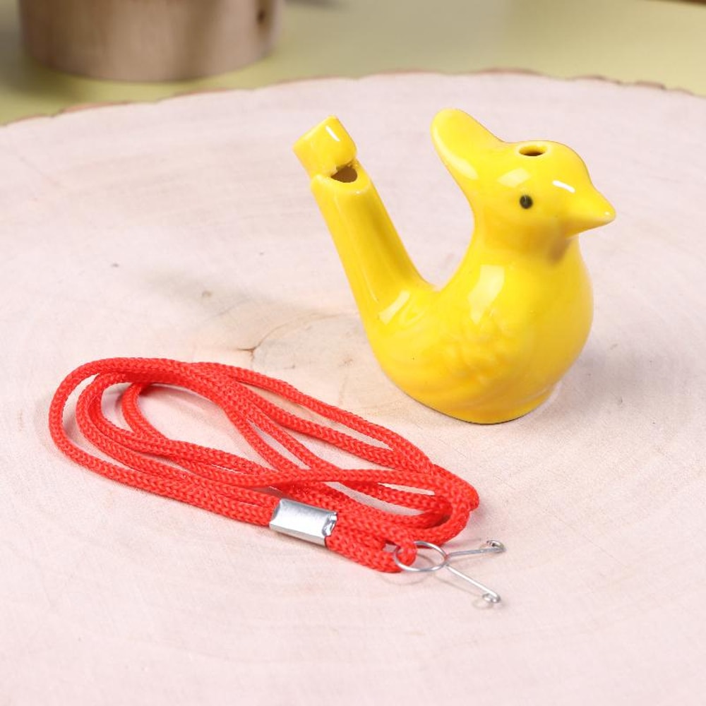 Ceramic Water Bird Whistle Set Colorful Musical Bath Toy Kids Party Favor 6
