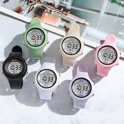 kids led digital sports watch, waterproof, luminous alarm clock for boys & girls