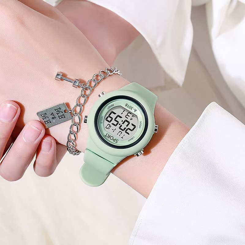 Kids LED Digital Sports Watch Waterproof Luminous Alarm Clock For Boys Girls 9