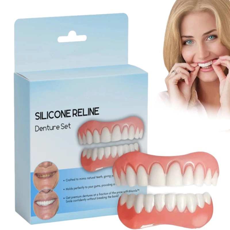 Soft Denture Silicone Kit Comfortable Upper Lower Denture Liners 0