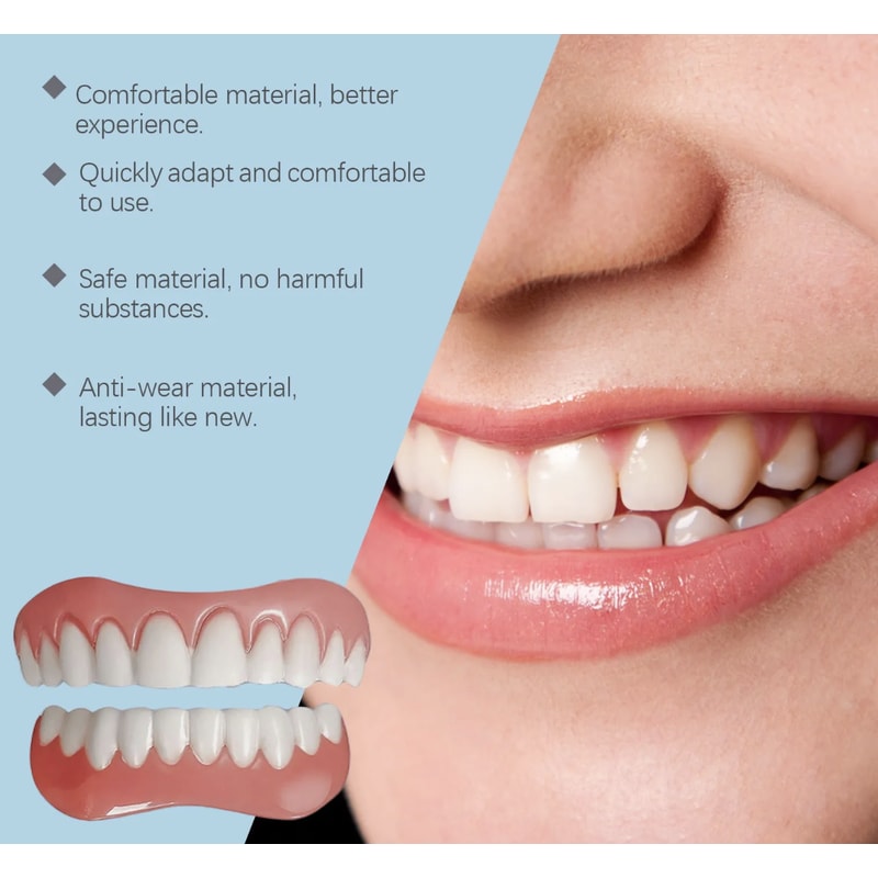 Soft Denture Silicone Kit Comfortable Upper Lower Denture Liners 1