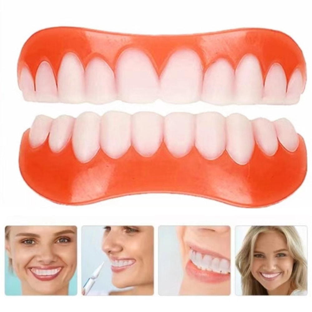 Soft Denture Silicone Kit Comfortable Upper Lower Denture Liners 2