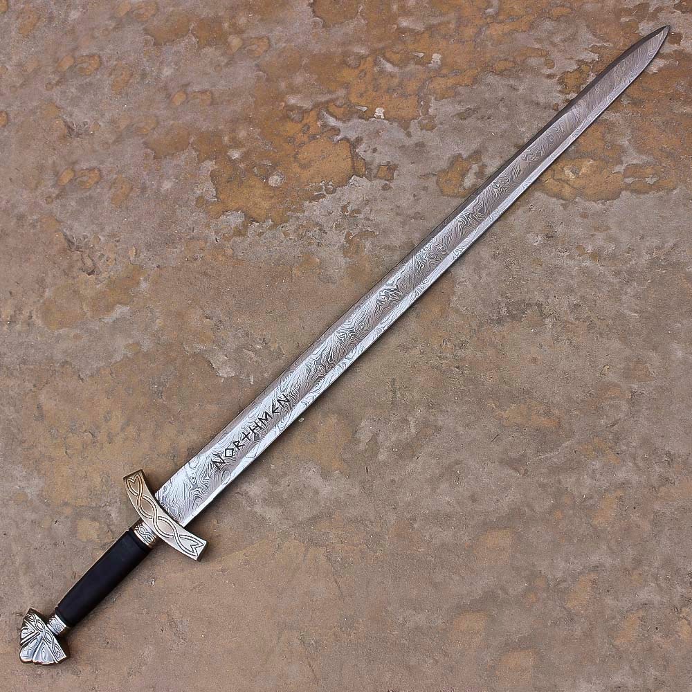 hand forged damascus steel sword 512 layer high carbon blade