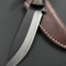 Handmade 4116 Steel Bushcraft Hunting Knife Outdoor Survival Blade Hardwood Handle Leather Sheat 1