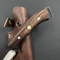 Handmade 4116 Steel Bushcraft Hunting Knife Outdoor Survival Blade Hardwood Handle Leather Sheat 3