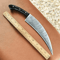 HandForged High Carbon Steel Knife Scream Movie Prop Replica With Leather Sheath Hunting Knife 1