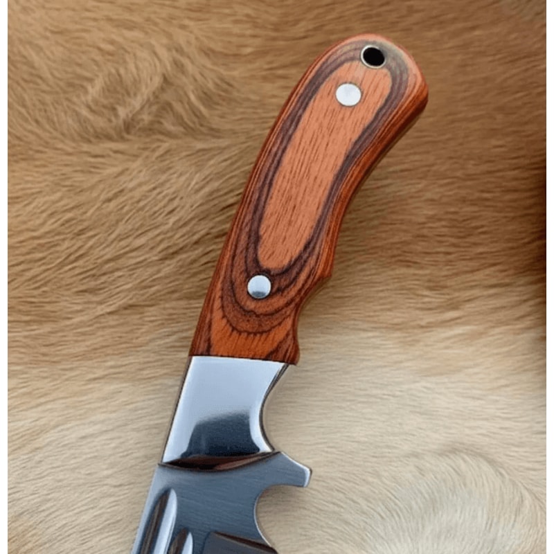 buynow pakka wood handle outdoor knife
