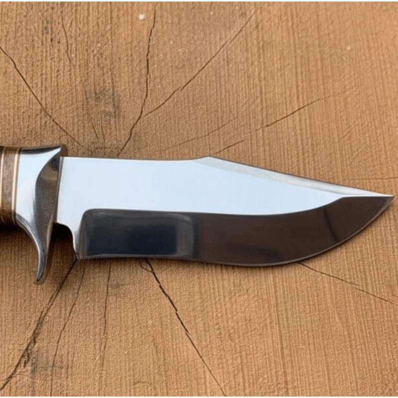 buynow mirror polished clip point outdoor knife