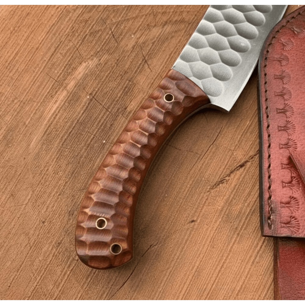 buynow sculpted wooden handle kitchen knife