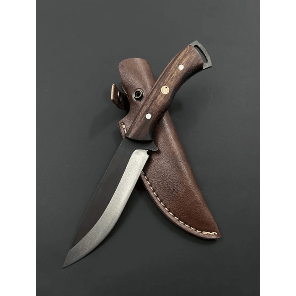 Handmade Bushcraft Hunting Knife 10 4116 Stainless Steel Full Tang Blade Walnut Grip Custom Engr 2