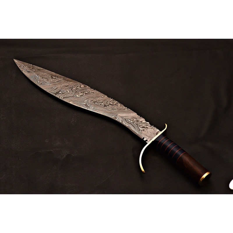 Premium Damascus Kukri Outdoor Hunting Bushcraft Knife Wedding GIFT 1