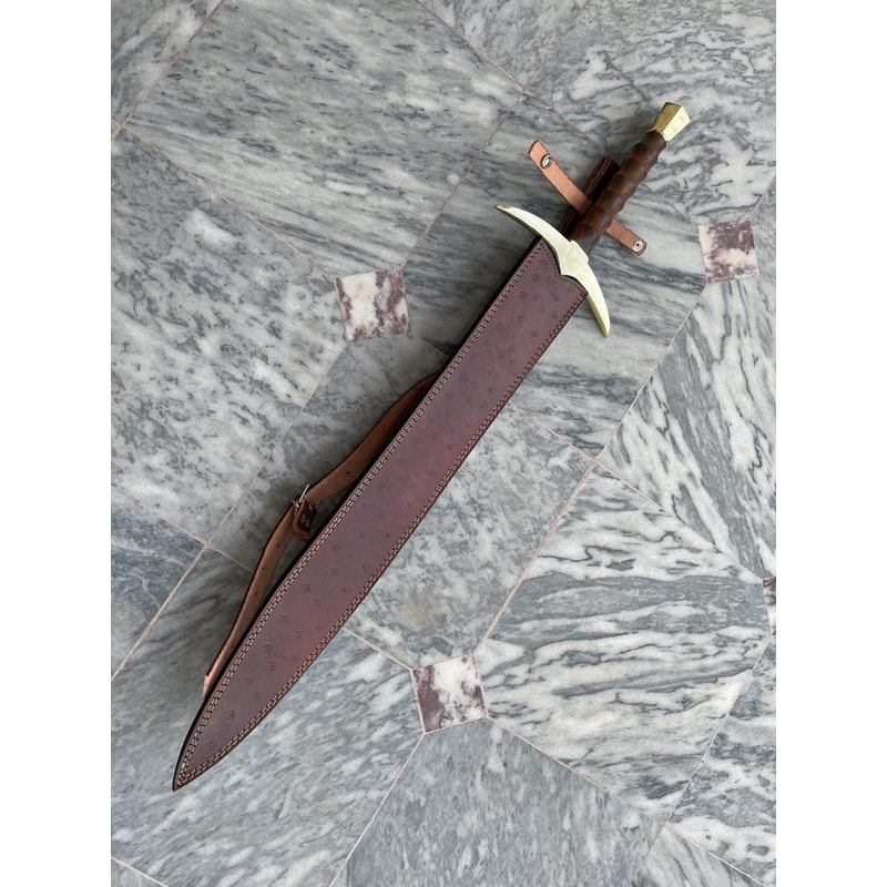 Custom Handmade Damascus Steel Hobbit Viking Sword Real Viking Style Collector Gift 4