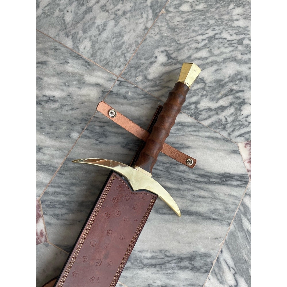 Custom Handmade Damascus Steel Hobbit Viking Sword Real Viking Style Collector Gift 6