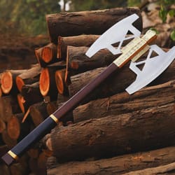 handmade gimli axe stainless steel lord of the rings replica with display case