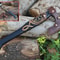 Handmade Viking Axe Norse Rune Hatchet Custom Engraved Gift Display Axe For Men 6