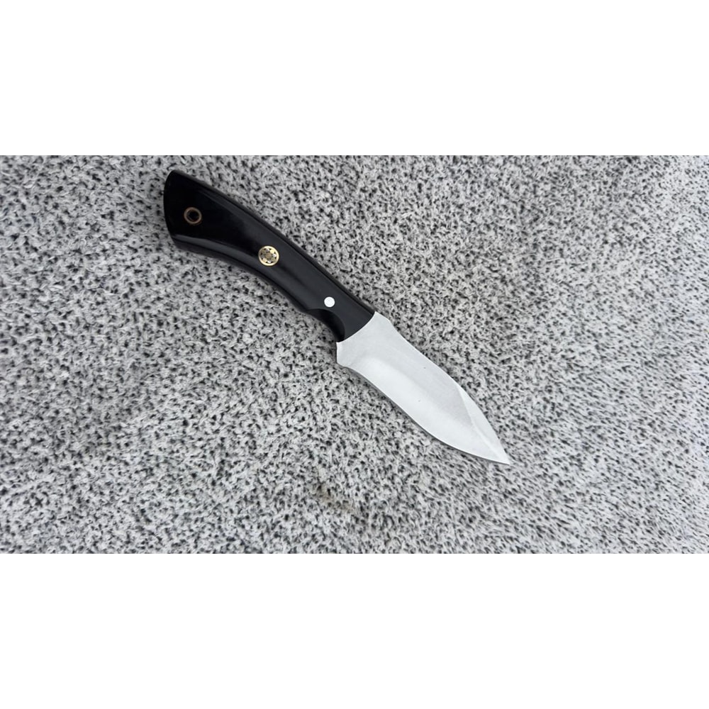Handmade Skinning Knife Skinner Hunting Knife Bushcraft Camping Tool With Leather Sheath 4