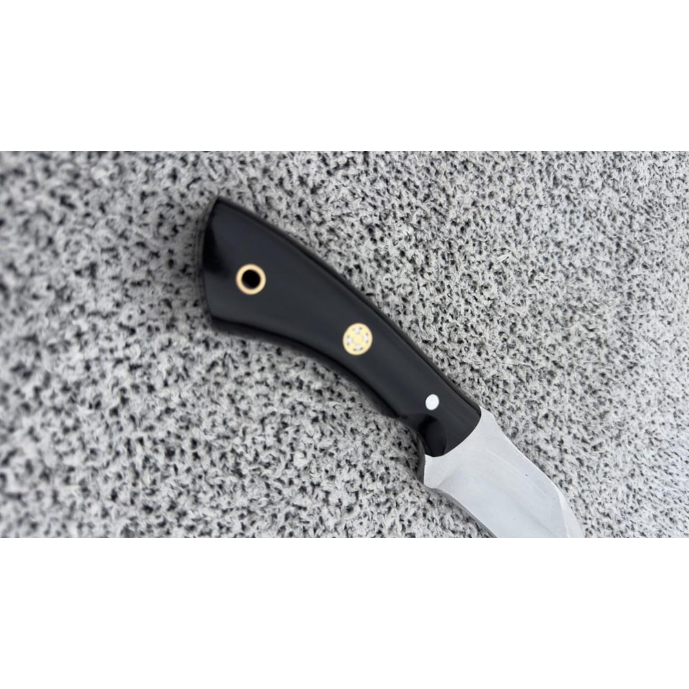 Handmade Skinning Knife Skinner Hunting Knife Bushcraft Camping Tool With Leather Sheath 5