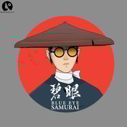 blue eye samurai warrior png download