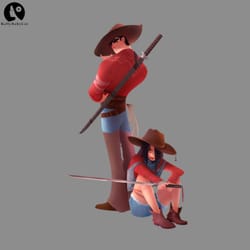 katana cowboys warrior png download