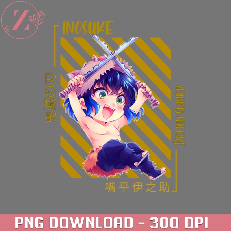 Inosuke Demon Slayer Anime PNG | Inspire Uplift