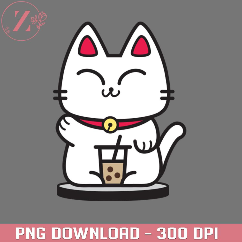 KL23122366-Boba Cat with Milk Tea Anime PNG.jpg