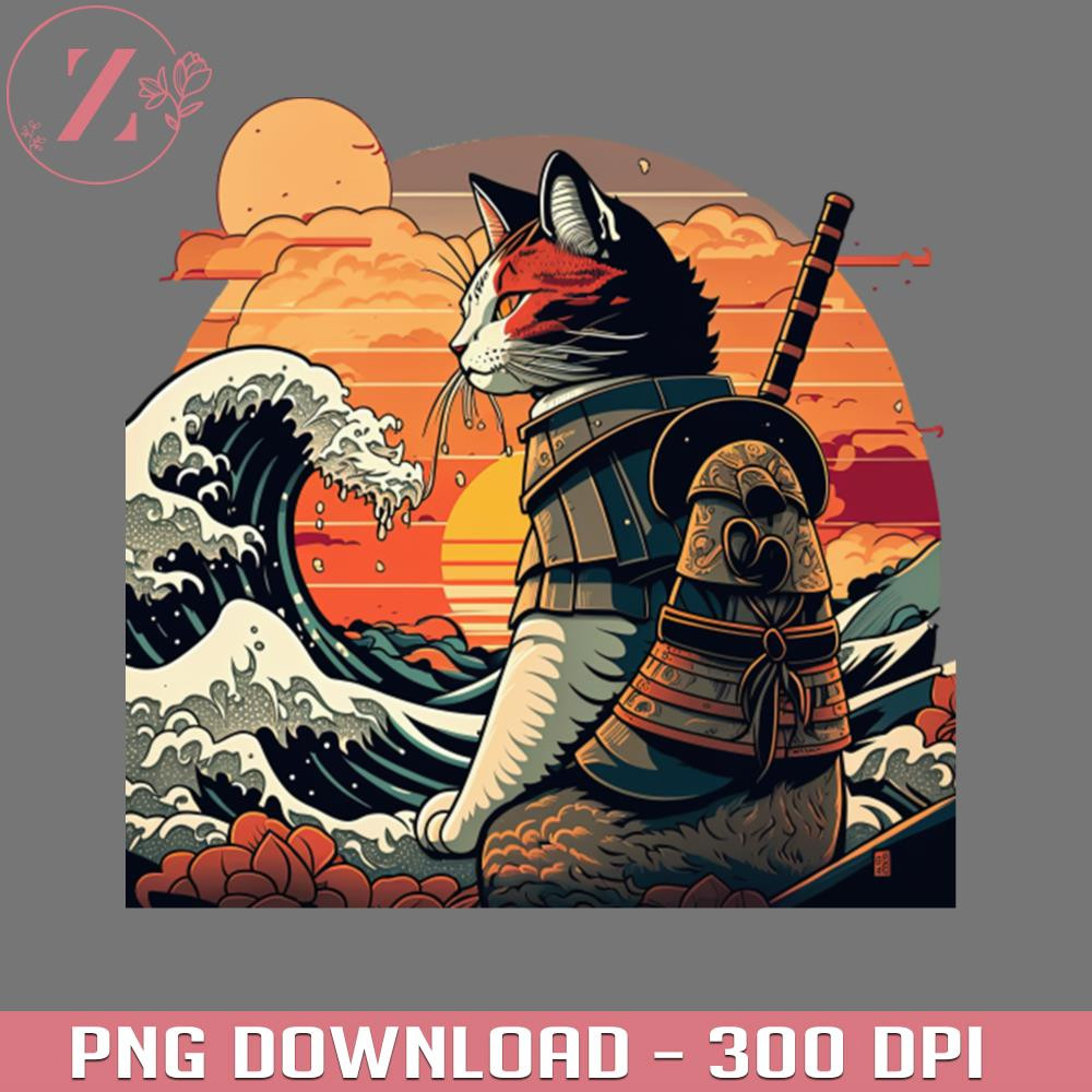 KL231223403-Samurai Cat vs The Great Wave Anime PNG.jpg