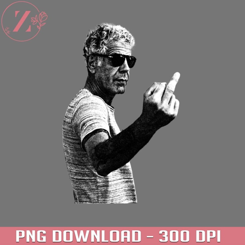 KL251223598-Anthony Bourdain middle finger pose Naruto PNG, Anime download PNG.jpg