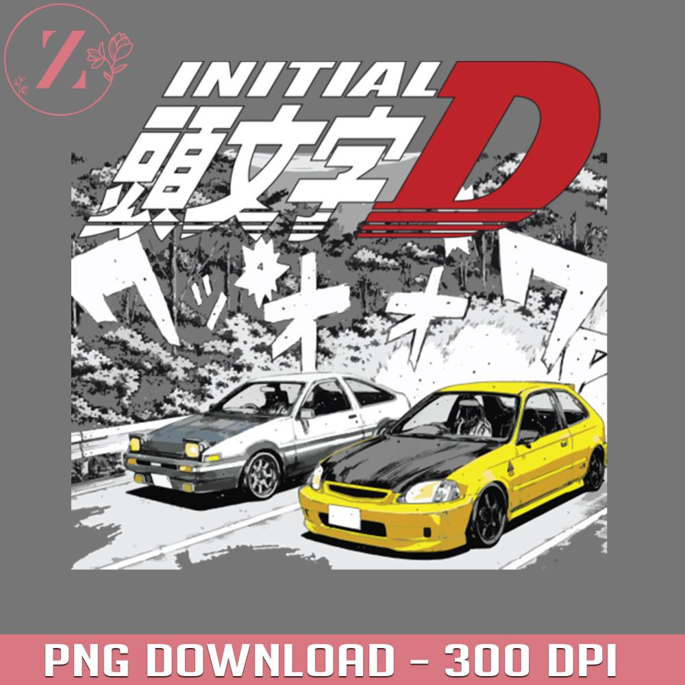 KL281223185-Initial D Drifting ek9 spoon todo vs AE86 Takumi racing 1832PNG Manga PNG download.jpg
