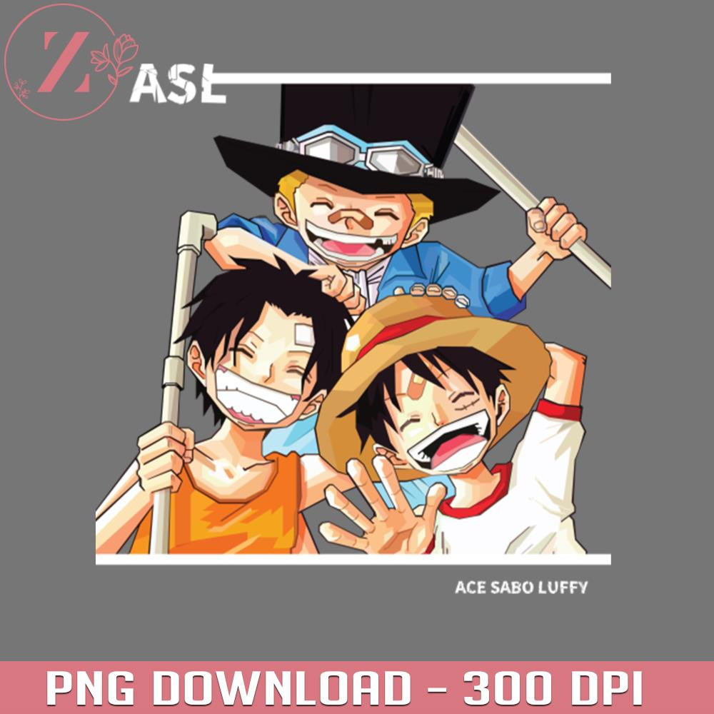 KL2812225003-Brother ASL Ace Sabo Luffy In Vector Art Anime PNG One Piece PNG download.jpg
