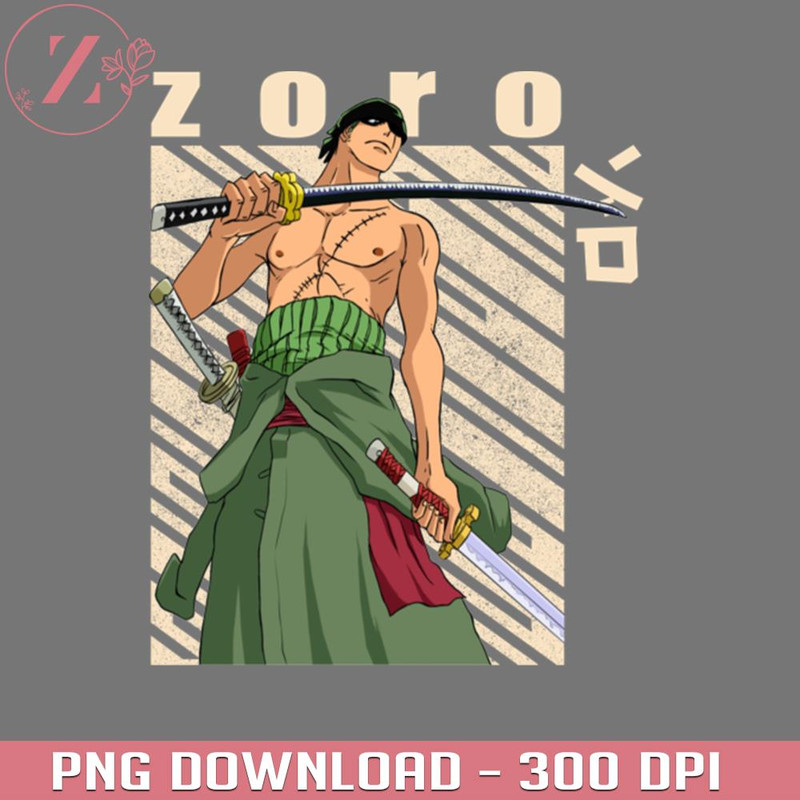 KL28122210393-Roronoa Zoro One Piece Anime PNG One Piece PNG download.jpg