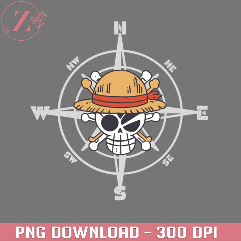 KL28122210933-Straw Hat Pirates King Compass- One Piece anime Anime PNG One Piece PNG download.jpg