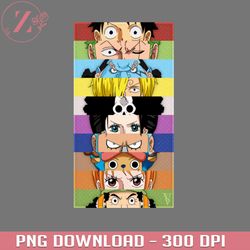 straw hats members anime png one piece png download