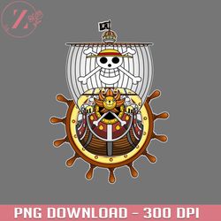 thousand sunny pirate ship anime png one piece png download