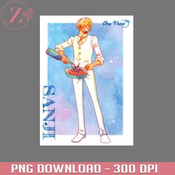 one piece sanji watercolor anime png one piece png download