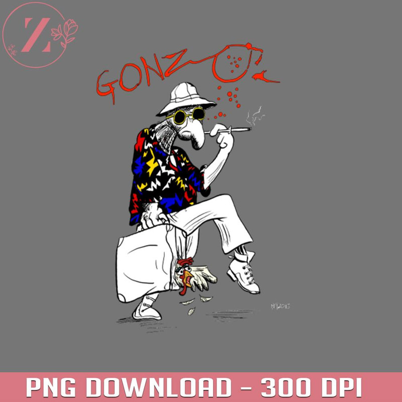 KL291223120-Gonzo Fear and Loathing Parody Hunter Hunter Anime PNG download.jpg