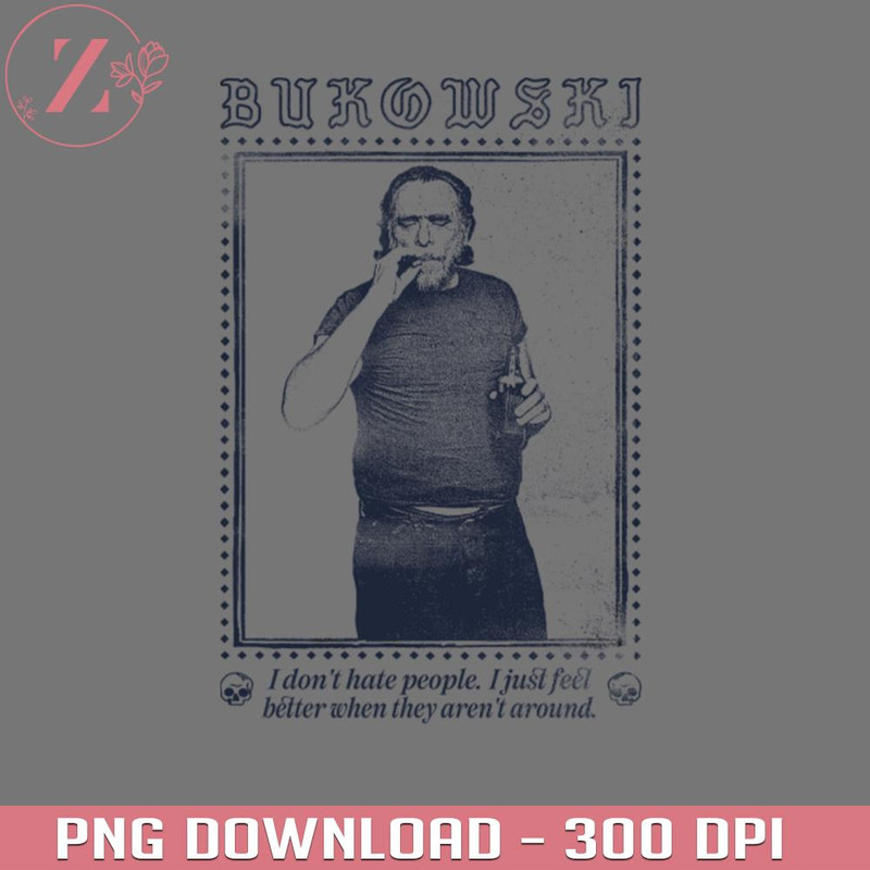 KL29122357-Charles Bukowski Original Aesthetic Faded Punkstyle Design Hunter Hunter Anime PNG download.jpg