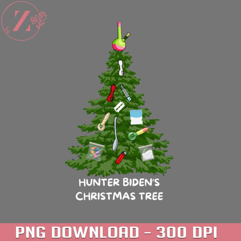 KL29122316-Anti Hunter Biden Christmas Tree Hunter Hunter Anime PNG download.jpg