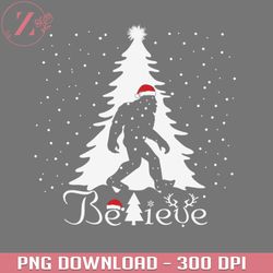 believe bigfoot santa claus bigfoot sasquatch christmas gift hunter hunter anime png download
