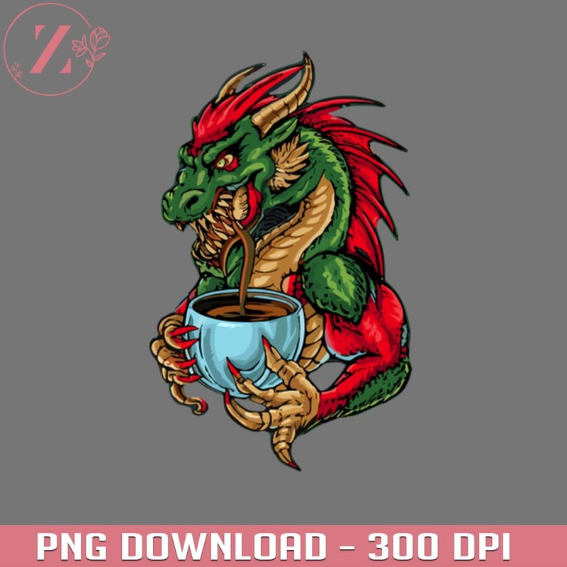 KL291223446-dragon Drinking coffee Anime PNG Dragon Ball PNG download.jpg