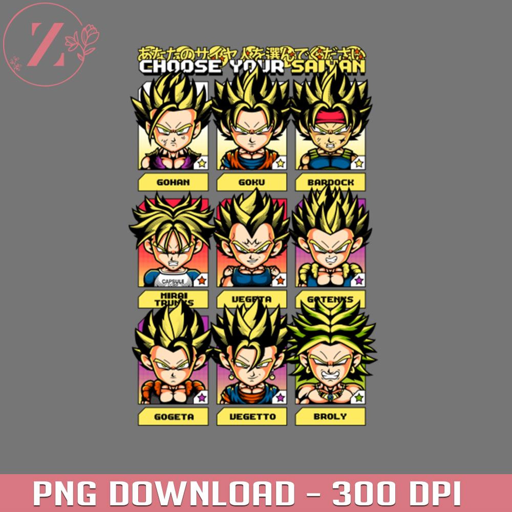 KL291223380-CHOOSE YOUR SAIYAN Anime PNG Dragon Ball PNG download.jpg