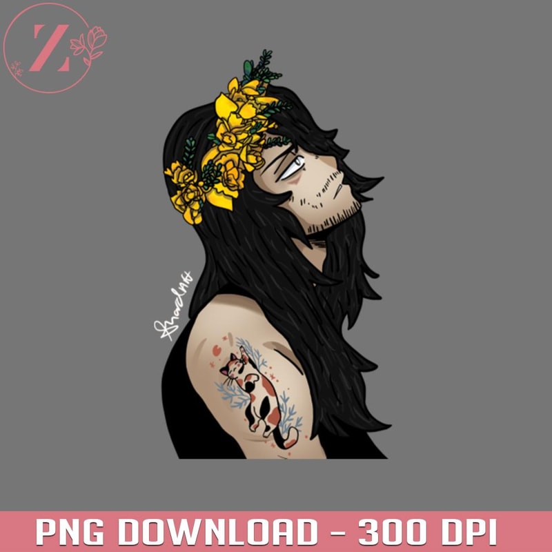 KL01012444-flower crown aizawa Anime My Hero Academia PNG download.jpg
