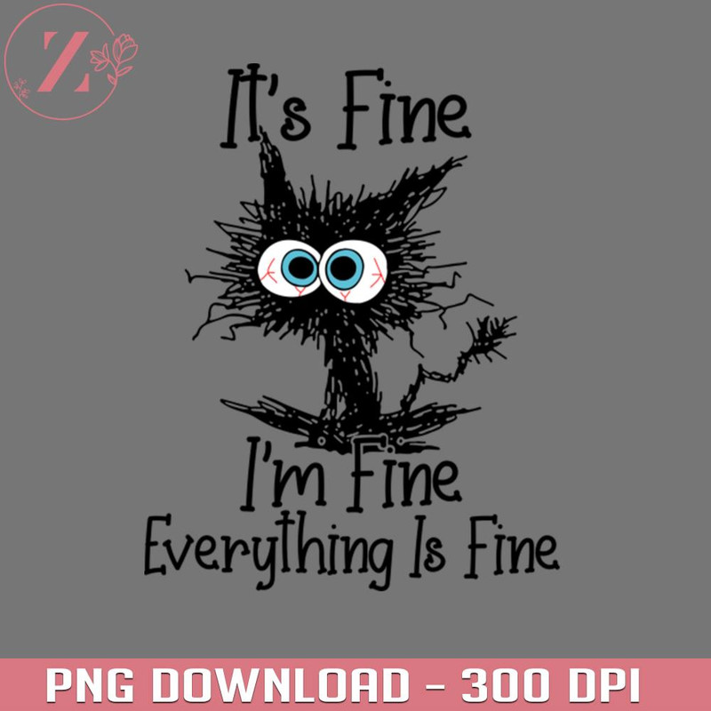 KL020124312-Its Fine Im Fine Everything Is Fine Funny Cat Lover Gifts Shirt Anime Cowboy Bebop download PNG.jpg