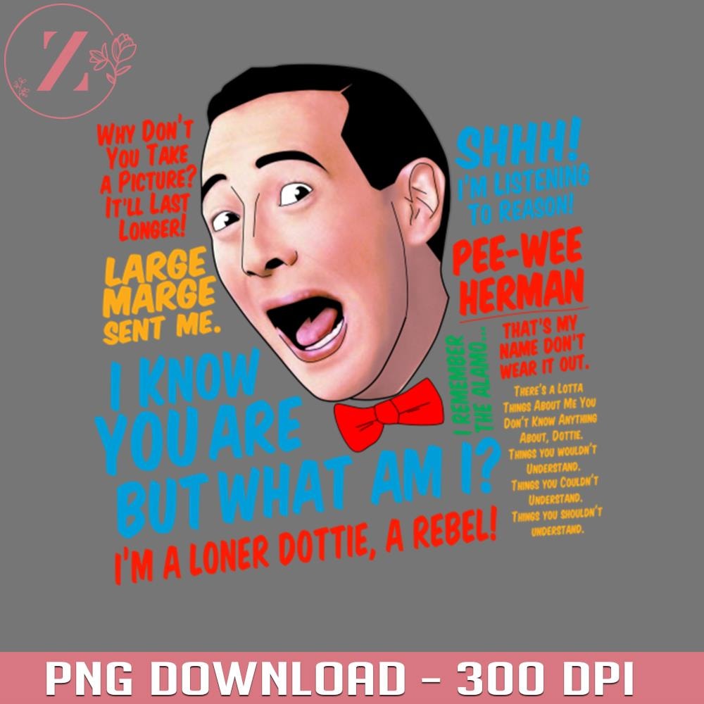 KL020124509-PeeWee Herman Quotes Anime Cowboy Bebop download PNG.jpg