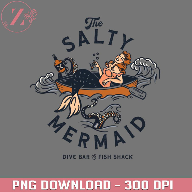KL020124706-The Salty Mermaid Dive Bar Fish Shack Anime Cowboy Bebop download PNG.jpg