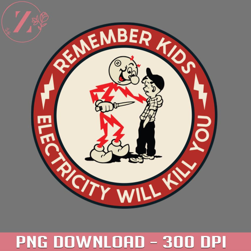 KL020124548-Remember Kids Electricity Will Kill You Anime Cowboy Bebop download PNG.jpg