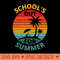 Vintage Retro Schools Out for Summer Last Day of School - Instant PNG Download - Customer Support