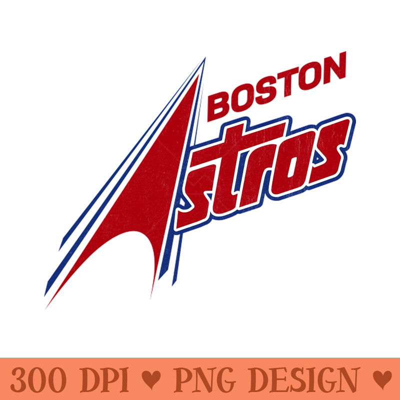Classic Boston Astros Soccer - Digital PNG Graphics - High Quality 300 DPI