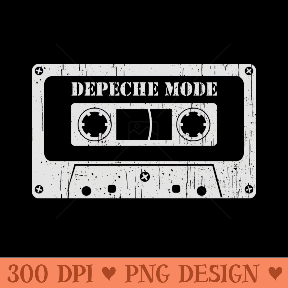 Depeche Mode - Vintage Cassette White - PNG Download Store - Popularity